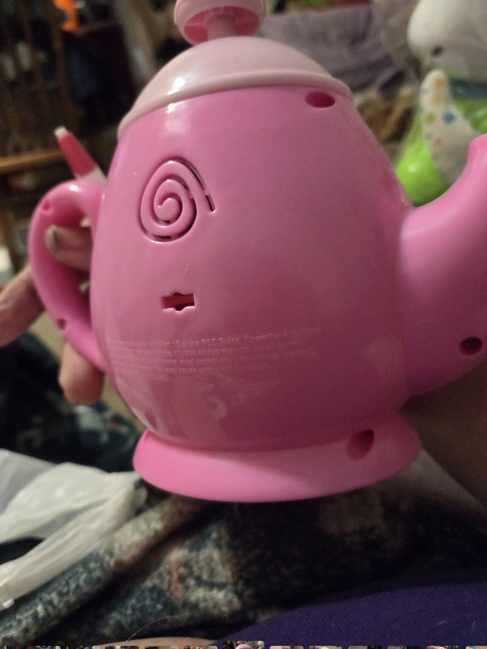Pink Kids Learning Teapot Toy - Interactive Role Play